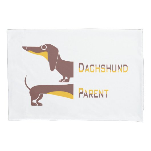 Grappig schattig teckel voor lange hond ouder kussensloop (Voorkant)