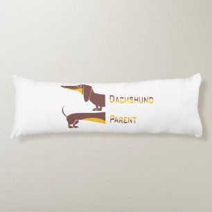Grappig schattig teckel voor lange hond ouder lichaamskussen