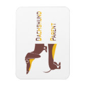 Grappig schattig teckel voor lange hond ouder magneet (Verticaal)