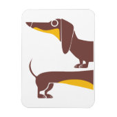 Grappig schattig teckel voor lange hond ouder magneet (Verticaal)