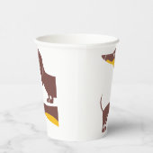 Grappig schattig teckel voor lange hond ouder papieren bekers (Rechts)