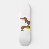 Grappig schattig teckel voor lange hond ouder persoonlijk skateboard (Voorkant)