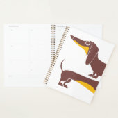 Grappig schattig teckel voor lange hond ouder planner (Display)