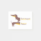 Grappig schattig teckel voor lange hond ouder post-it® notes (Voorkant)