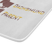 Grappig schattig teckel voor lange hond ouder snijplank (Hoek)