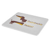 Grappig schattig teckel voor lange hond ouder snijplank (Hoek)