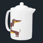 Grappig schattig teckel voor lange hond ouder theepot<br><div class="desc">Schattige ontwerp voor echte hondenliefhebbers</div>