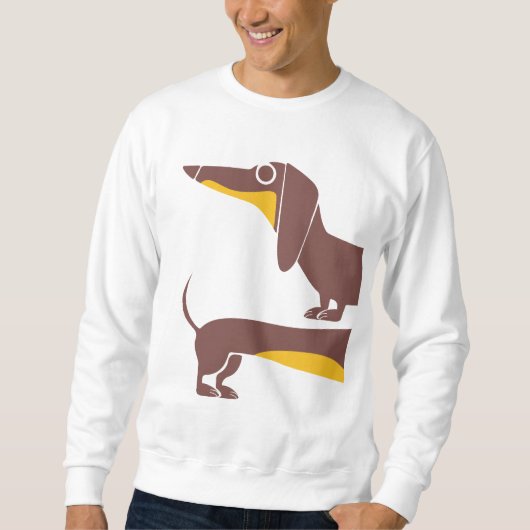 Grappig schattig teckel voor lange hond ouder trui (Voorkant)