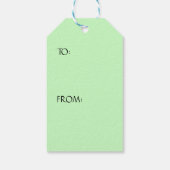 Grappig schattig Valentijnsdag hoppy kikkers in li Cadeaulabel (Achterkant)