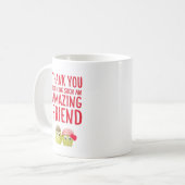 Grappig schattig vegan beste vrienden dank u mok (Voorkant links)