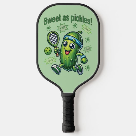 Grappig Schattig Zoet als Augurken Pickleball Paddle (Voorkant)