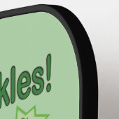 Grappig Schattig Zoet als Augurken Pickleball Paddle (Links Detail)