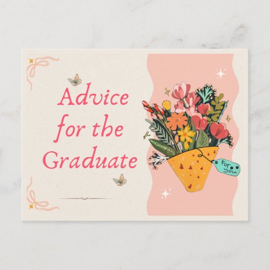 Grappig & Schattige Afstuderen Advies Kaart (Voorkant)