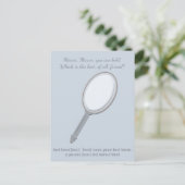 Grappig, Schattige Beste Vriend Wens, Foto  Mirror Briefkaart (Staand voorkant)