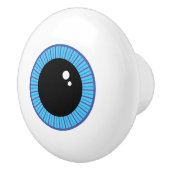 Grappig Schattige Blauw Oogbal Keramische Knop (Rechts)
