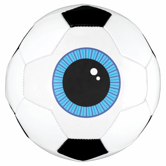 Grappig Schattige Blauw Oogbal Voetbal (Voorkant)