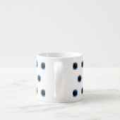 Grappig Schattige Blue Eyes Espresso Kop (Achterkant)