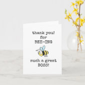 Grappig, Schattige, Boss Appreciation Day Kaart (Gele Bloem)