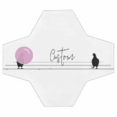 Grappig Schattige Bubblegum Vogels op een Draadwit Voetbal (Enkel)