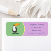 Grappig schattige cartoon etiket (Insitu)