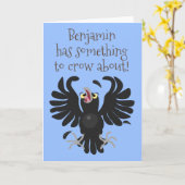 Grappig schattige cartoon-illustratie kaart (Gele Bloem)