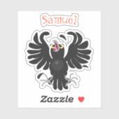 Grappig schattige cartoon-illustratie sticker (Vel)