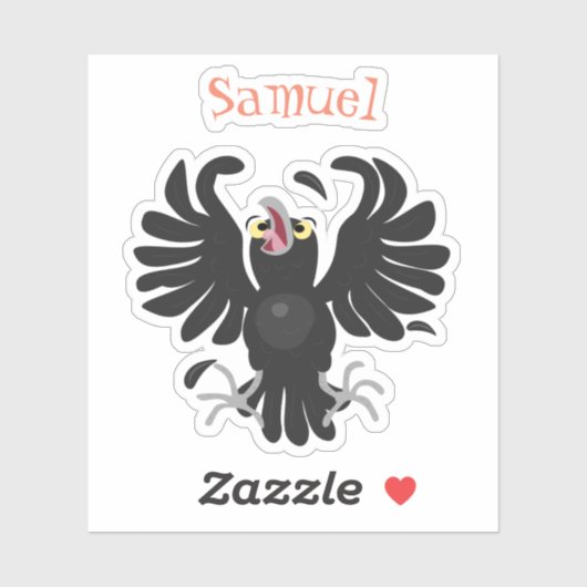 Grappig schattige cartoon-illustratie sticker (Vel)