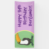 Grappig schattige cartoon spandoek (Verticaal)