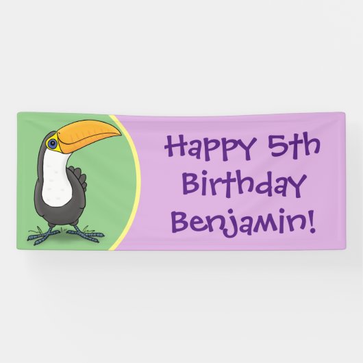 Grappig schattige cartoon spandoek (Horizontaal)