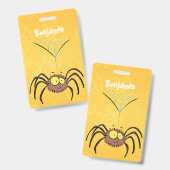 Grappig schattige cartoon van de fluffiasappel badge (Voor- en achterkant)