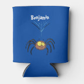 Grappig schattige cartoon van de fluffiasappel blikjeskoeler (Voorkant)