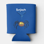 Grappig schattige cartoon van de fluffiasappel blikjeskoeler (Achterkant)