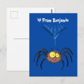 Grappig schattige cartoon van de fluffiasappel briefkaart (Voorkant / Achterkant)