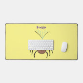 Grappig schattige cartoon van de fluffiasappel bureaumat (Keyboard & Muis)