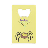 Grappig schattige cartoon van de fluffiasappel creditkaart flessenopener (Achterkant)