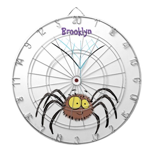 Grappig schattige cartoon van de fluffiasappel dartbord (Voorkant)