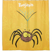 Grappig schattige cartoon van de fluffiasappel douchegordijn (Voorkant)