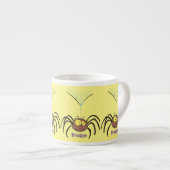 Grappig schattige cartoon van de fluffiasappel espresso kop (Voorkant rechts)