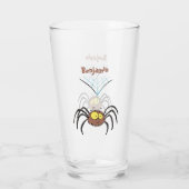 Grappig schattige cartoon van de fluffiasappel glas (Achterkant)