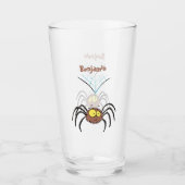 Grappig schattige cartoon van de fluffiasappel glas (Voorkant)