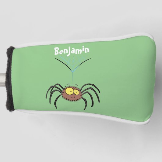 Grappig schattige cartoon van de fluffiasappel golfheadcover (Voorkant)