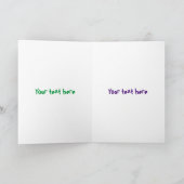 Grappig schattige cartoon van de fluffiasappel kaart (Binnen)