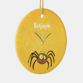 Grappig schattige cartoon van de fluffiasappel keramisch ornament (Rechts)