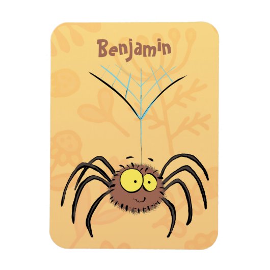 Grappig schattige cartoon van de fluffiasappel magneet (Verticaal)