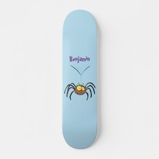 Grappig schattige cartoon van de fluffiasappel persoonlijk skateboard (Voorkant)