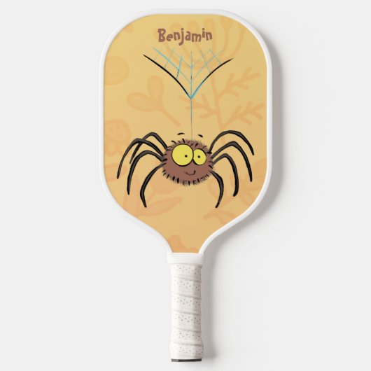 Grappig schattige cartoon van de fluffiasappel pickleball paddle (Voorkant)