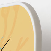 Grappig schattige cartoon van de fluffiasappel pickleball paddle (Links Detail)