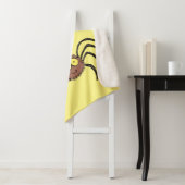 Grappig schattige cartoon van de fluffiasappel sherpa deken (In situ)