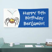 Grappig schattige cartoon van de fluffiasappel spandoek (Beurs)