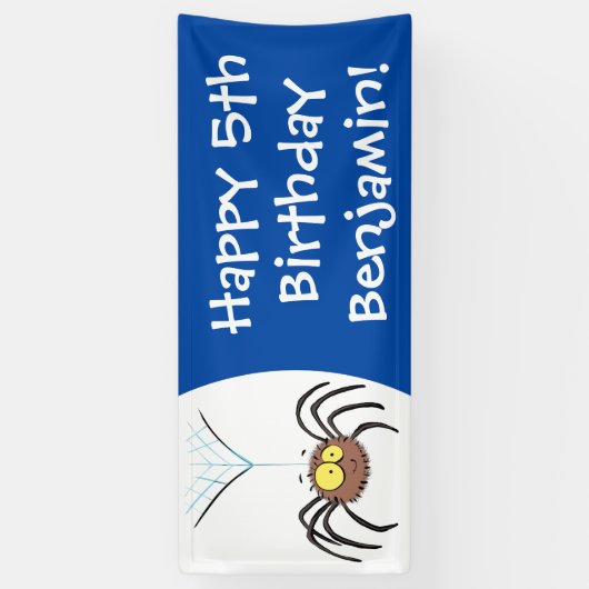 Grappig schattige cartoon van de fluffiasappel spandoek (Verticaal)